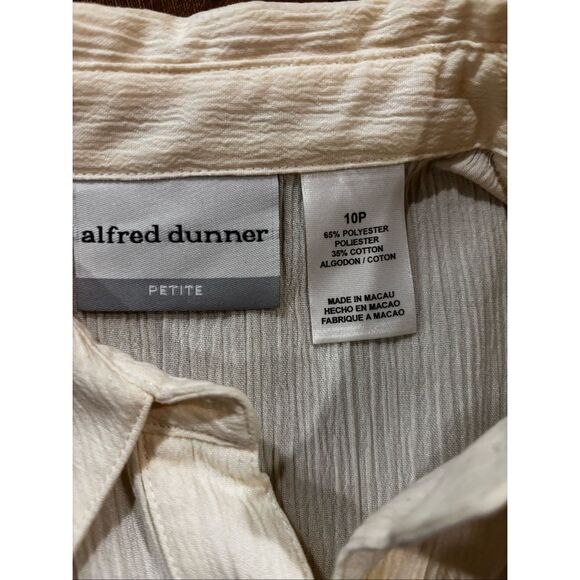 Alfred Dunner Embroidered Button-Up Top Whimsical Monkey Floral Details 10P NWT - Picture 3 of 14